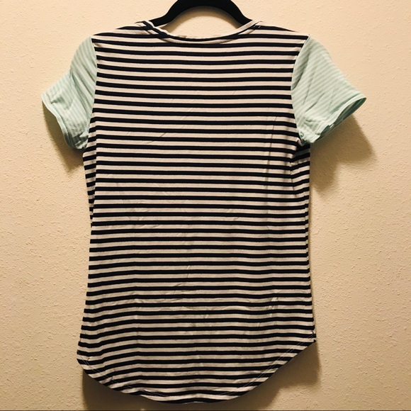 SO Black/White/Blue Perfect V-Neck Tee - Picture 2 of 5